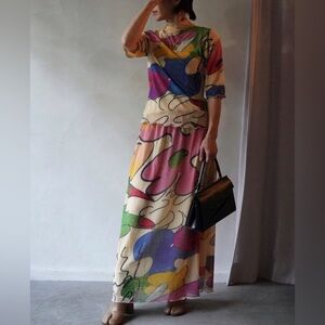 Sunnei | Whatever Print Women's Tulle Skirt & Top Size Medium NWT